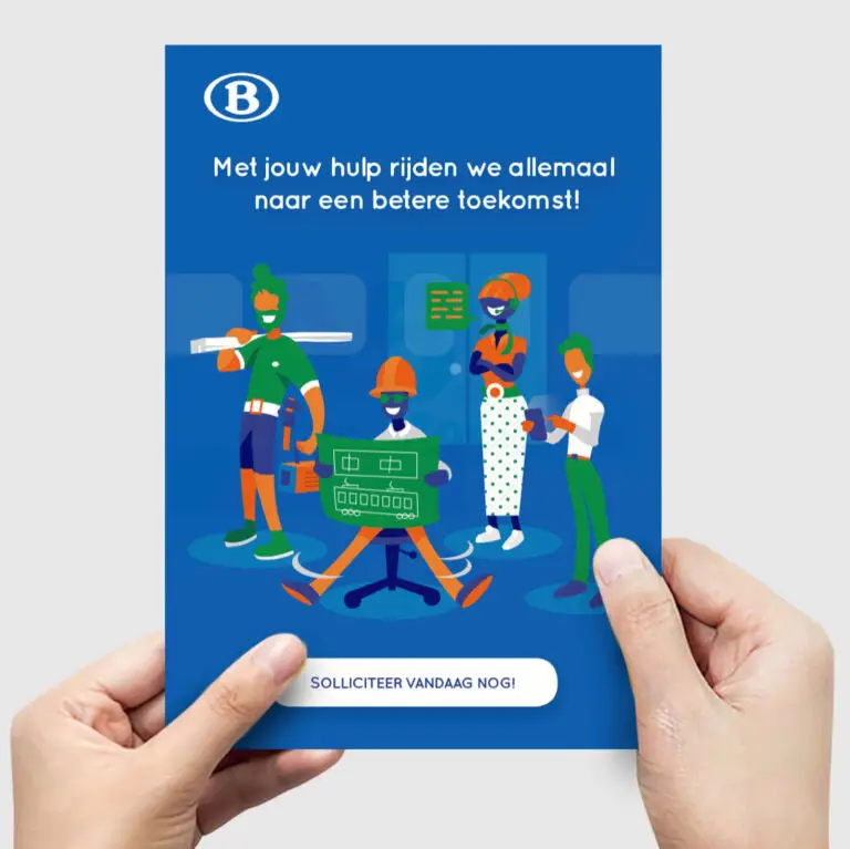 Flyer graphic design NMBS